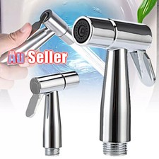 Bidet Douche Toilet Spray Shattaf Shower Head Hose Sprayer Hand Silver