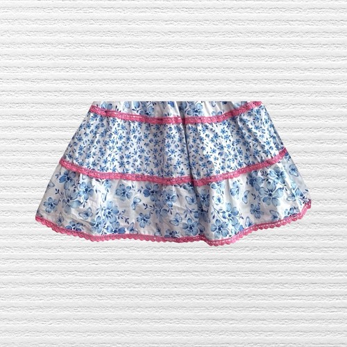 Little Me Baby Girls Cornflower Blue Floral Sundress Sleeveless Lined Size 18M - Picture 4 of 11