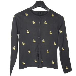 metallic gold cardigan sweater