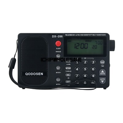 QODOSEN DX-286 Multi-band Portable Radio AM/FM/LW/SW Full Band