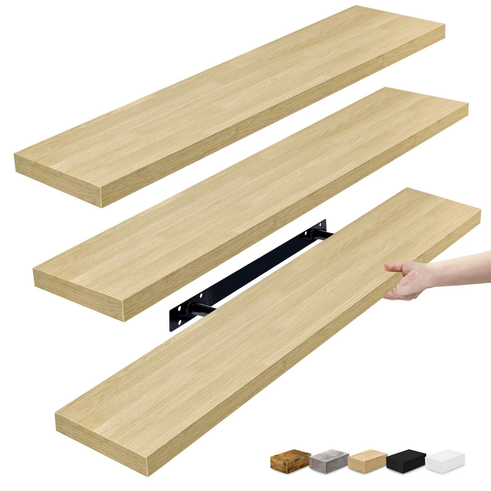 Sorbus Floating Shelves for Wall, 3 Long Wall Mounted Large Decorative Shelves
Opens in a new window
