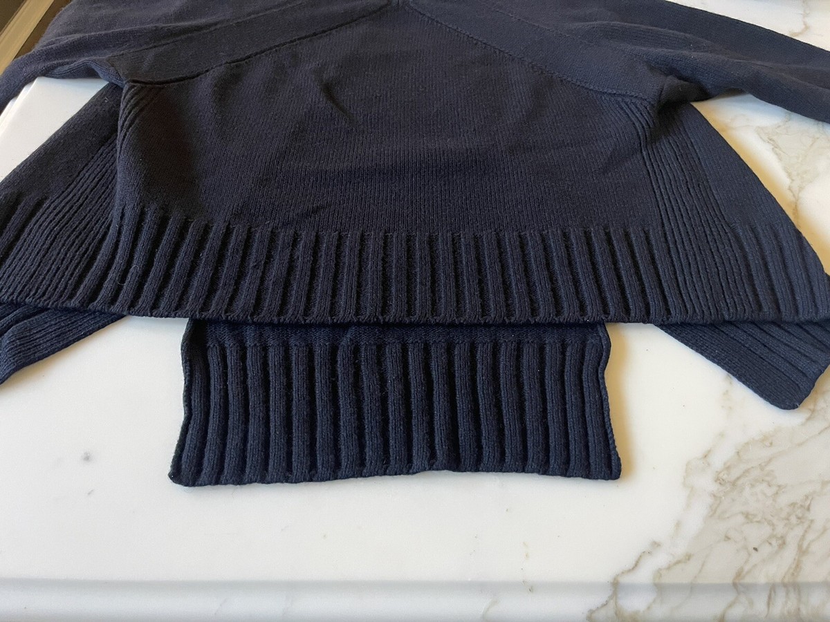 Old Celine Iconic Phoebe Philo Chunky Sweater Navy Red