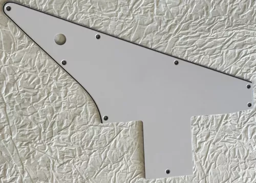 New Great-For Gibson 76 Explorer Re-Issue Style Guitar Pickguard 3 Ply White
