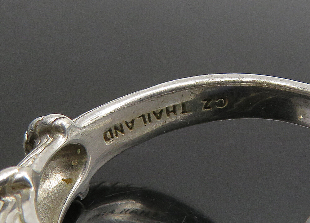 RIP RIN様 JUDITH RIPKA 925 Silver Vintage Topaz Love Heart Charm Band