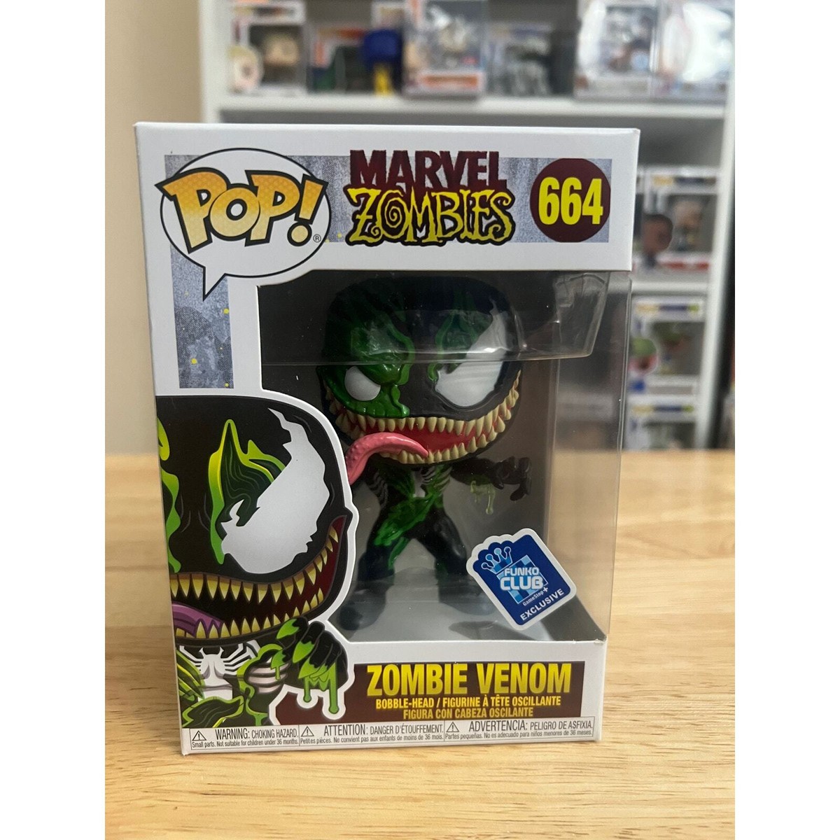 VAULTED EXCLUSIVE Zombie Venom Funko Pop Bobblehead #664 Marvel
