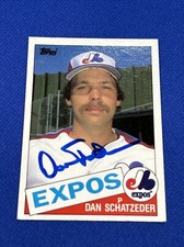 Dan Schatzeder Signed Topps #501 Autograph 1985 Auto Card