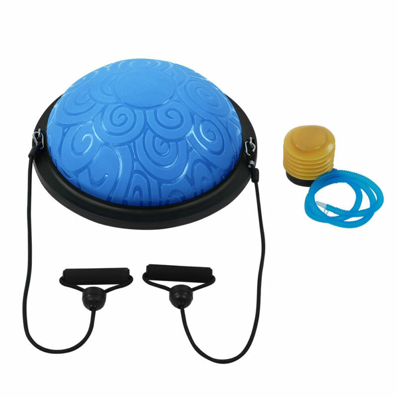 Home Gym Yoga Pilates Fitness Board Exercise Wobble Half Balances Ball Pump B Klasyczne popularne, tanie