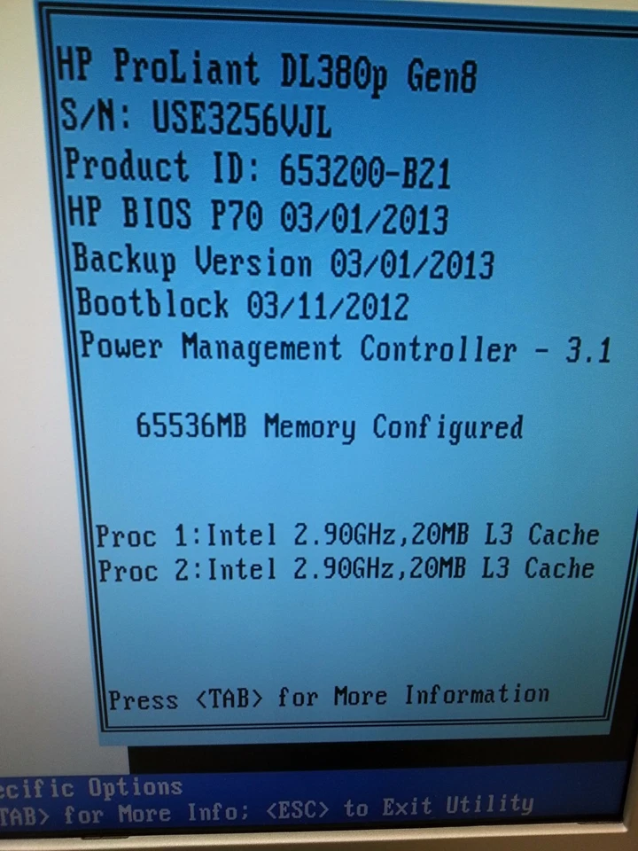 HP Proliant DL380 G8 64gb 8 core 32 processors X2 E5-2690 @ 2.90GHz - Image 2 of 4