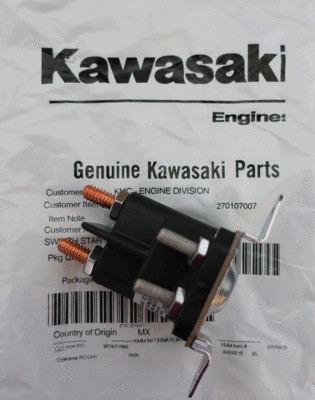 Nuovo Solenoide Avviamento 27010-7007 Per Motori Kawasaki FR651V, FR691V, FS481V, FS600V, FX691V