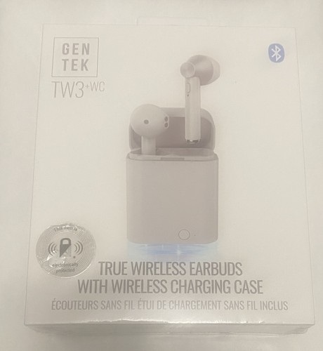 Gen Tek TW3 True Wireless Metal Earbuds With Charging Case - Sealed Box - Picture 4 of 7