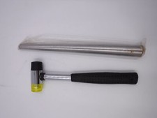 Tanjin Jewelry Rubber Hammer with Stainless Steel Ring Mandrel Sizer Set