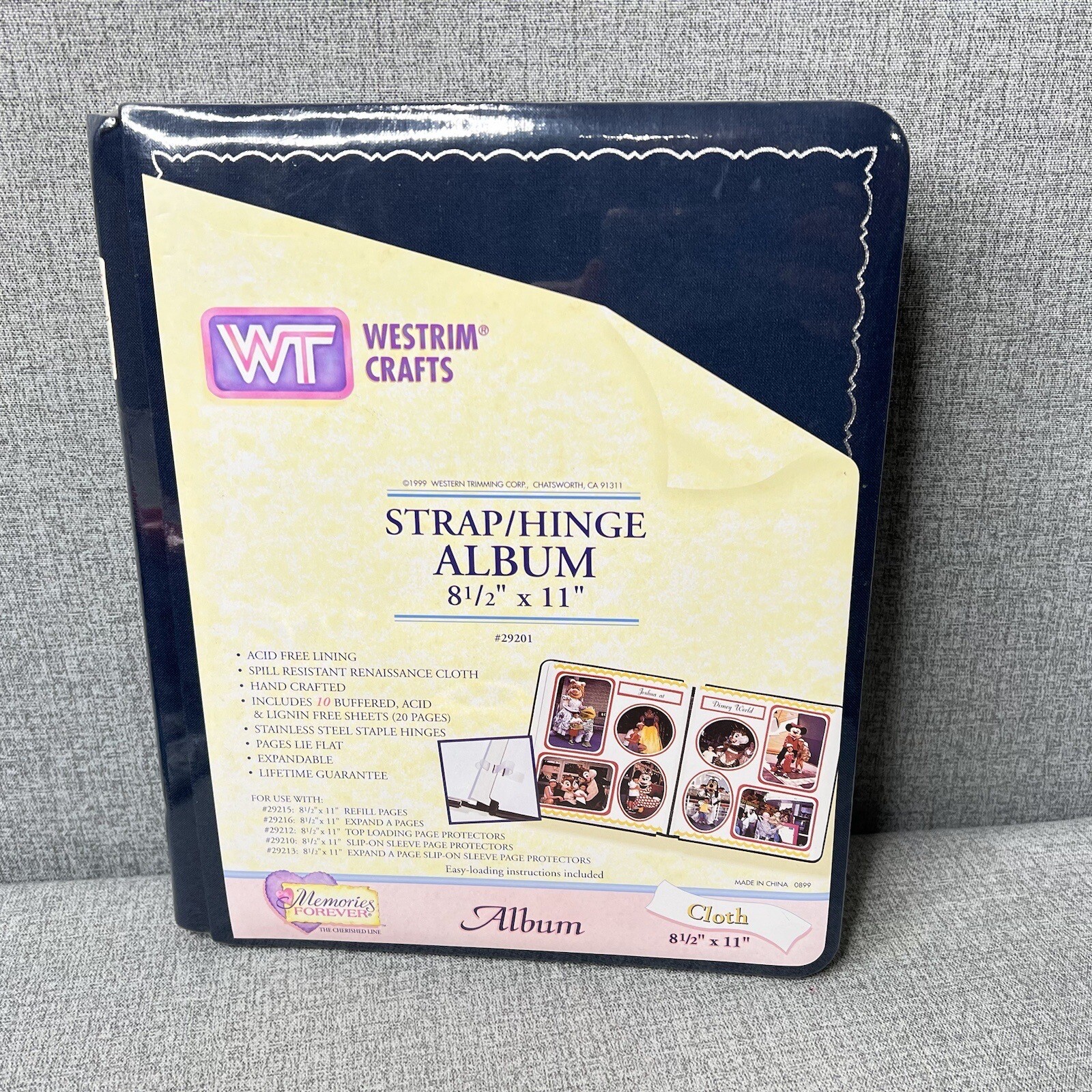 Westrim Crafts Scrapbook Album Strap Hinge Album 8 1/2 x 11 Blue New eBay