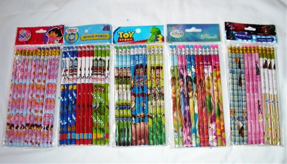 180 peças lápis licenciado para personagens da Disney e desenhos animados presentes por atacado material escolar - Imagem 3 de 4