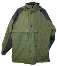 Polar Edge Green Ski Snowboarding Jacket Coat Men Size M Water Resistant