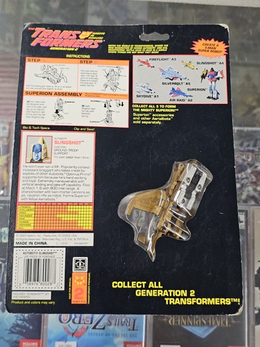 Slingshot Aerialbot Autobot G2 Transformers 1993 Hasbro Figure NEW MOSC SEALED - Picture 6 of 12