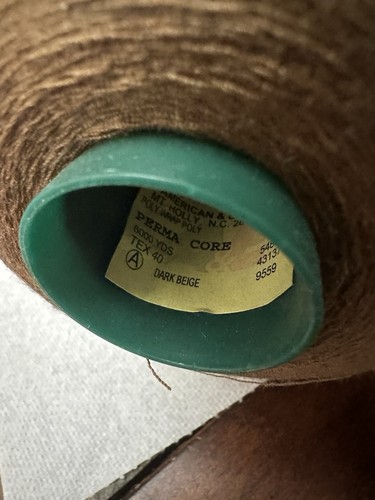 Dark Beige Perma Core Serger Sewing Thread - used - about 85% left of 6000 yds - Picture 3 of 5