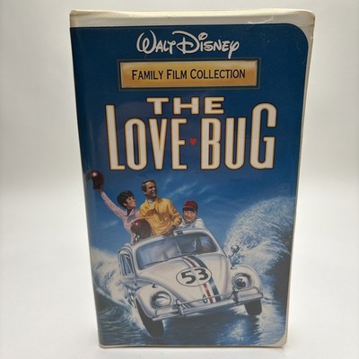 1996 The Love Bug VHS Disney Clamshell Tested Works Free Shipping