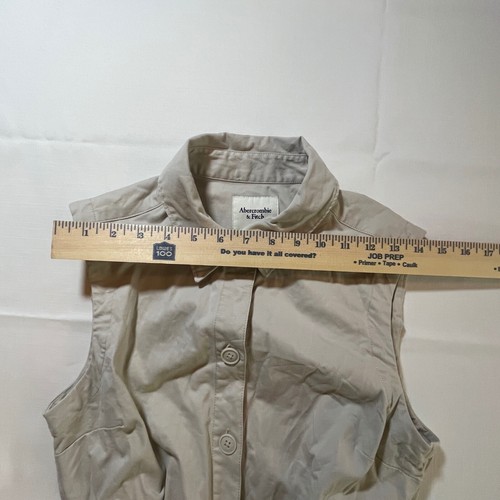 Abercrombie & Fitch Romper Sleeveless Button Down Belted Casual ST - Picture 7 of 10