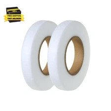 Hemming Tape ，100 Yards 1/2 Inch，2 Rolls Iron on Hem Tape ，Iron on Tape for Hemm