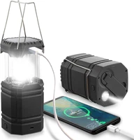 Led Campinglampe Solar, Led Camping Laterne, Notfallleuchte Mit Handkurbel, Ein