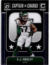 2024 Donruss Optic #9 C.J. Mosley Captain In Charge