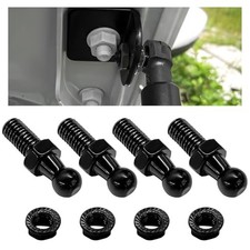 4 PCS 10 mm Ball Stud with Hardware Nuts, 5/16"-18 Thread 9/16" Long Black