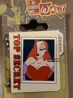 JESSICA RABBIT TOP SECRET IT ALL STARTED WITH WALT SENT ME ROGER DISNEY PIN LE
