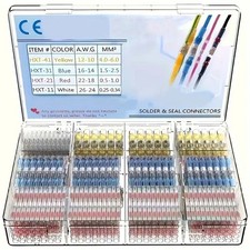 500/100 Solder Seal Sleeve Heat Shrink Butt Wire Connectors Terminals Waterproof