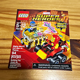 LEGO Marvel Mighty Micros Iron Man v Thanos 76072 100% complete w/ instructions