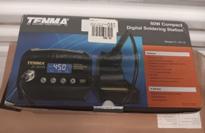 Tenma 60W Temperature Controlled Soldering Iron 21-10115 LCD ESD-Safe Stand