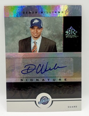2005 Upper Deck Reflections Deron Williams Rookie Black RC Auto TRUE 1/1