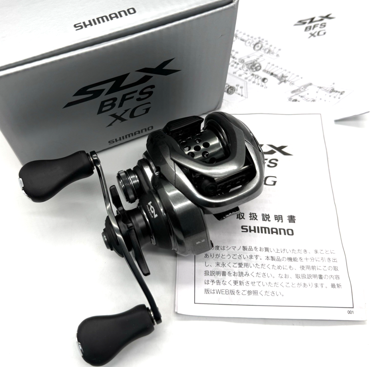 シマノ 25SLX BFS XG R 右 SHIMANO 25 SLX BFS XG Right Handed Bait Casting Reel In Box Ship