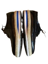 Euc Prada Wingtip Jute Trim Espadrilles in Black Sz45  blue inc platform laces