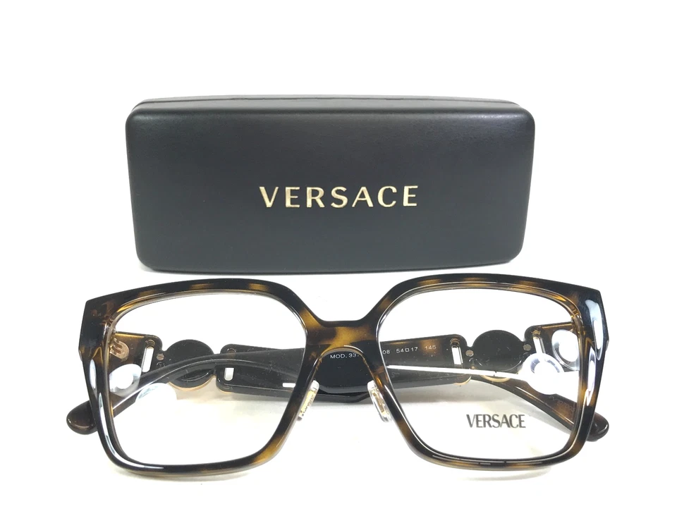 范思哲眼镜框 MOD.3371-D 108 玳瑁金蝴蝶 54-17-145 — 第 2/4 张图片