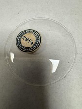 Vintage Unmarked Pocket Watch Mineral Crystal Domed 44.78mm 22 1/4 Clear Lens