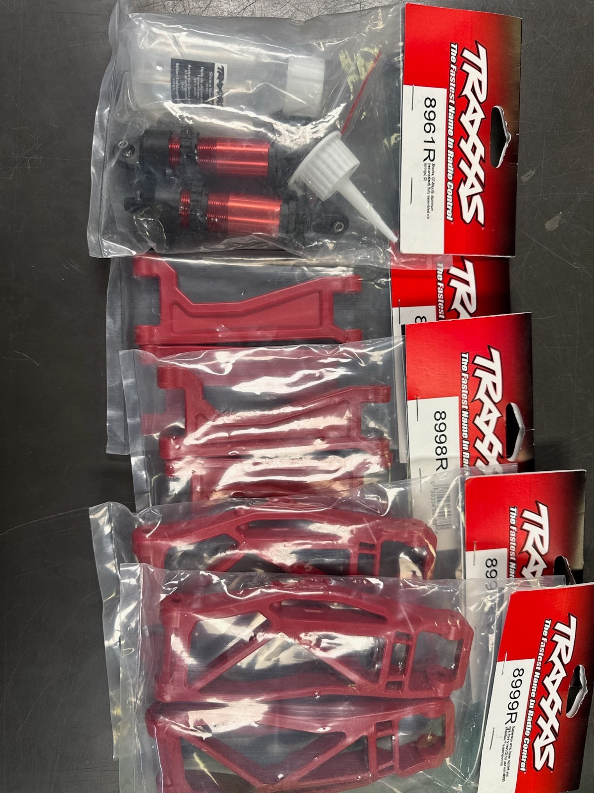 TRAXXAS MAXX/SLASH ALUM. UPGRADE PARTS- RED - NEW - RC UPGRADE PARTS
