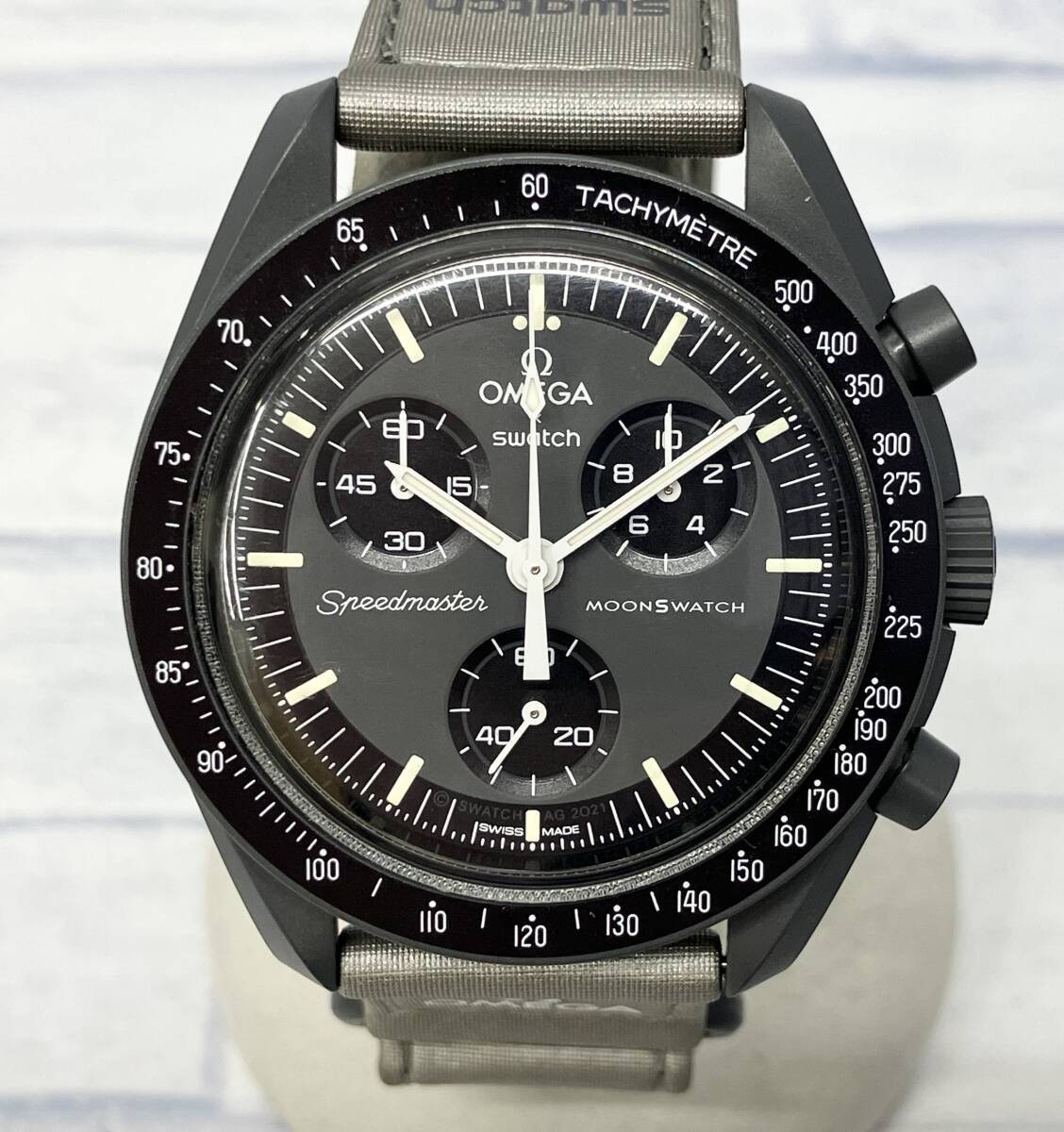 ★新品未使用★OMEGA × Swatch MISSION TO MOON 黒 Omega x Swatch MoonSwatch AG-2021 MISSION TO MERCURY Quartz