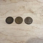 Lot Of Thee US Pennies 1892, 1893, 1951-D Indian Head + Wheat