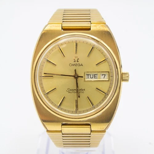 Vintage OMEGA Seamaster Automatic Day-Date Watch - Gold Plated - Spares/Repairs