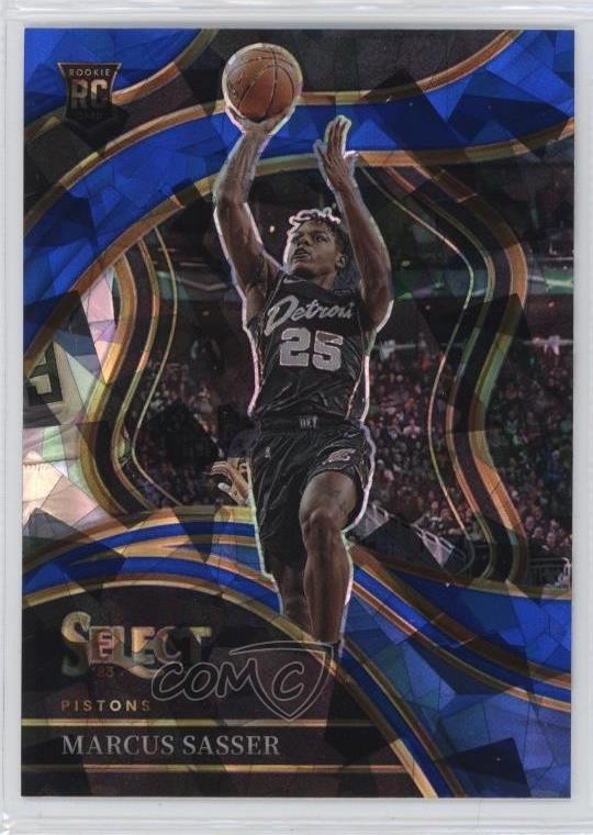 2023 Panini Select Courtside Blue Cracked Ice Prizm Marcus Sasser Rookie RC 1jj7
