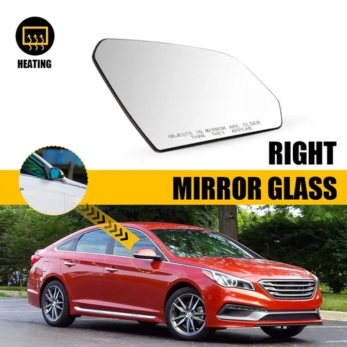 Right Passenger Heated Mirror Glass For Hyundai Sonata 2015 2016 2017 2018 2019
