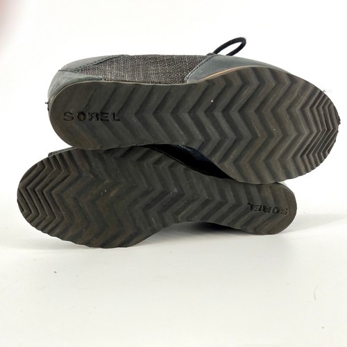 Sorel Joanie Keilabsatz Peeptoe Canvas Schnürsandale Bootie (7) - Bild 6 von 9