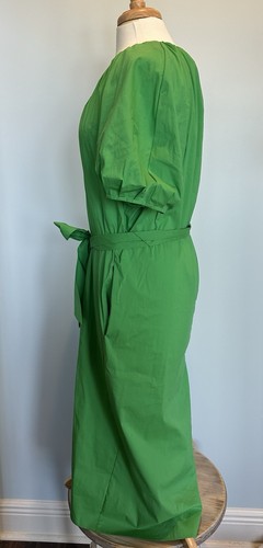Alex Marie BRR Collection Everly V Neck Puff Sleeve Green Midi Dress Size Large - Bild 5 von 15