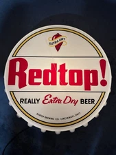 Red Top Beer Bottle Cap Light Up Sign