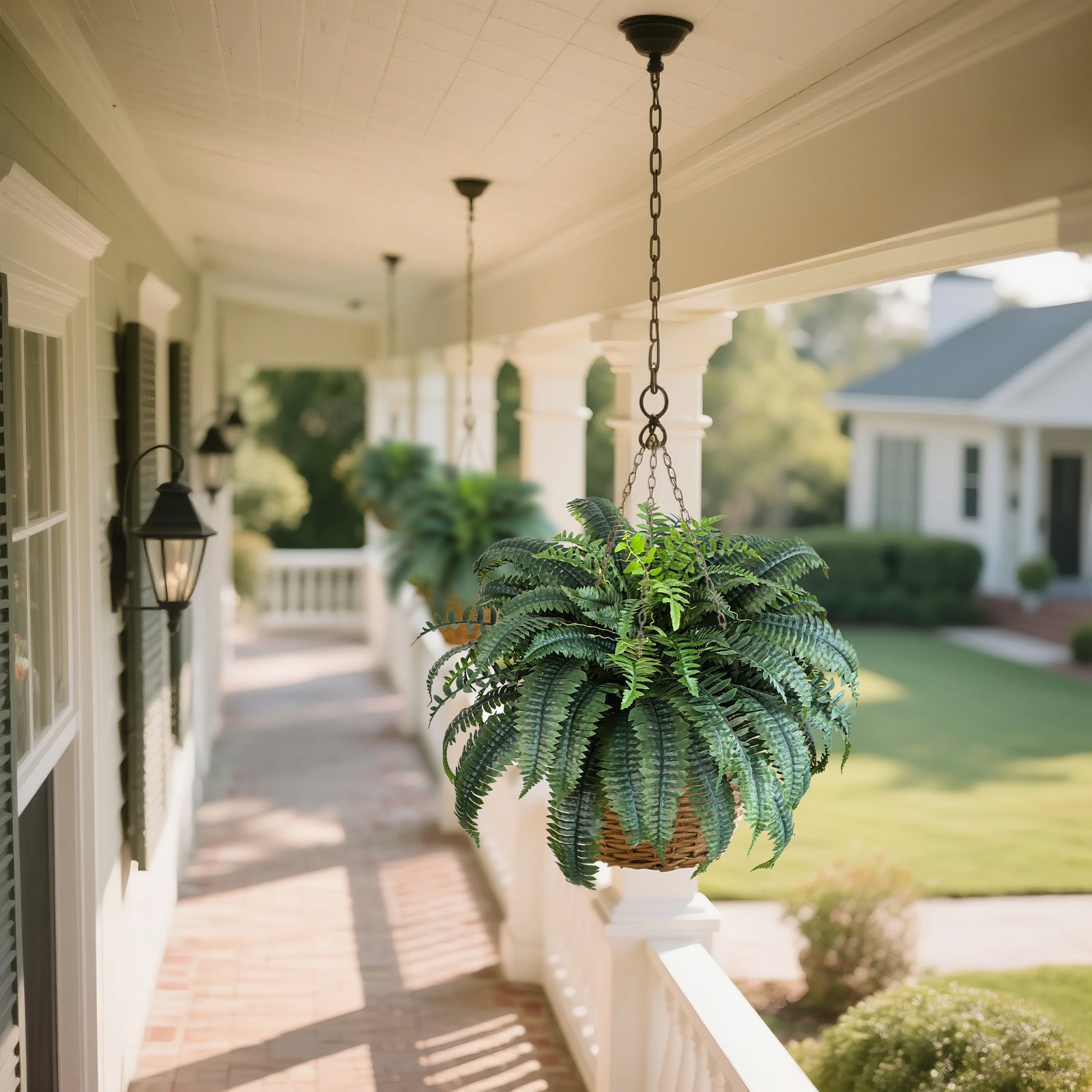 48" Artificial  88 Fronds Fern Plant for Outdoor Indoor Use(Set of 2)