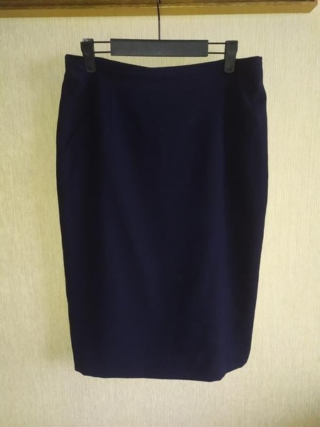 Women Karl Lagerfeld Skirt Navy Wool 42 / XL / 50