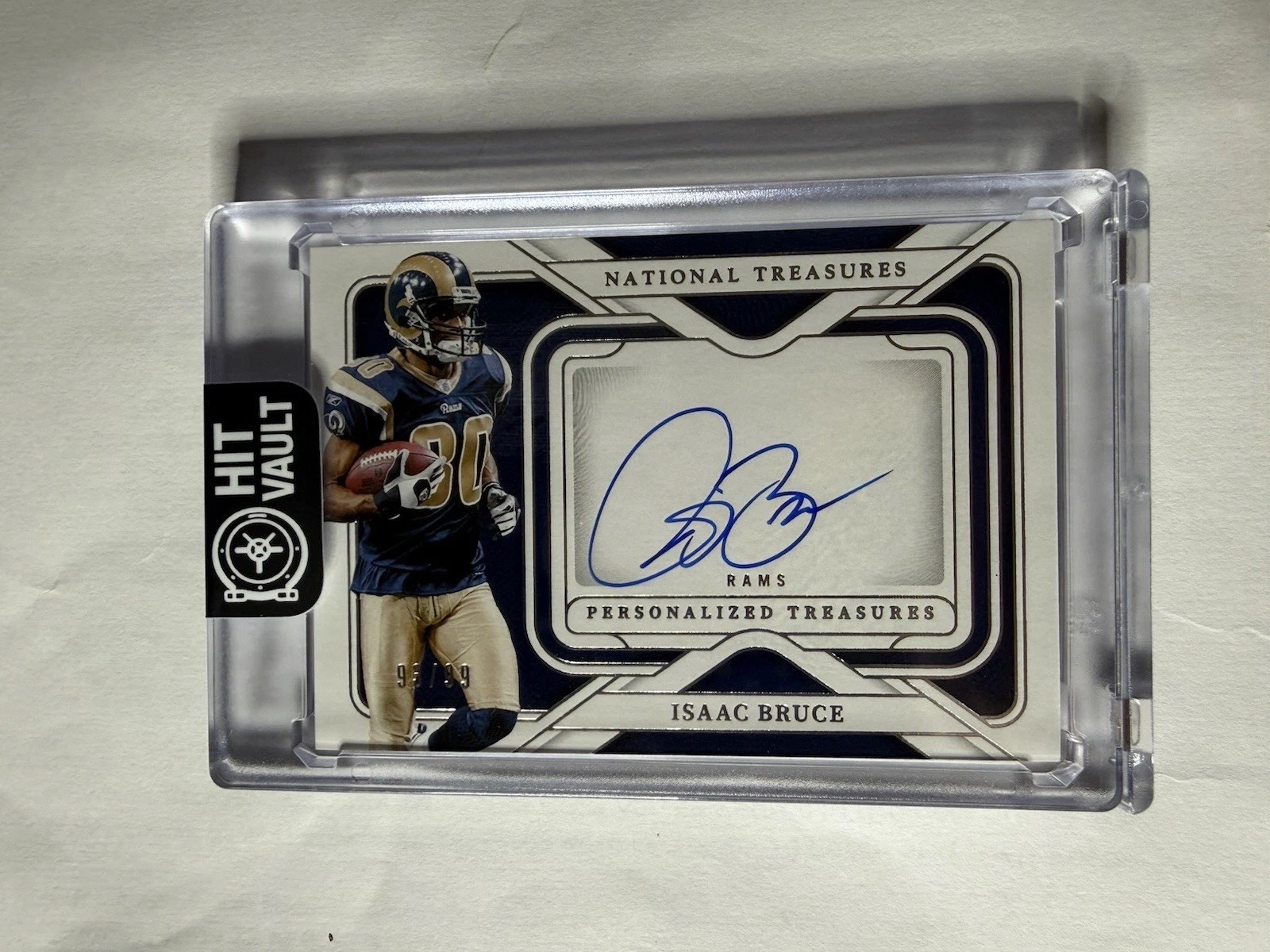 2024 National Treasures🔥ISAAC BRUCE🔥AUTO #93/99 Personalized Treasures PT-IB view 1