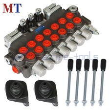 Hydraulic Directional Control Valve 7 Spool 40L 2 Joystick BSPP Interface 11GPM