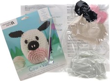 NEW  LEISURE ARTS Crochet Kit, Cow Cassie , 3"Complete crochet kit