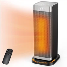 Space Heaters for Indoor Use, 1500W Electric Heater with Thermostat, 70° Osci...